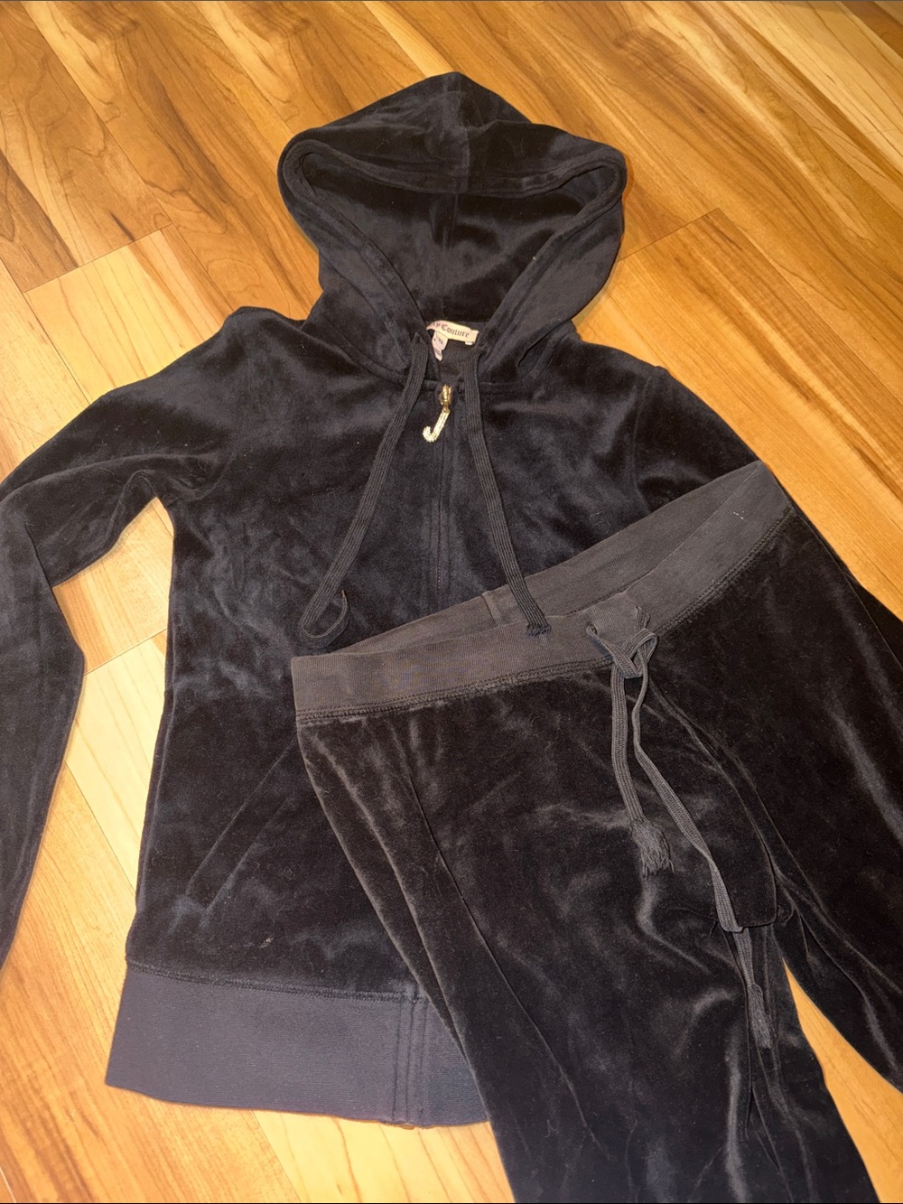 Black Velvet Juicy Couture Track Suit